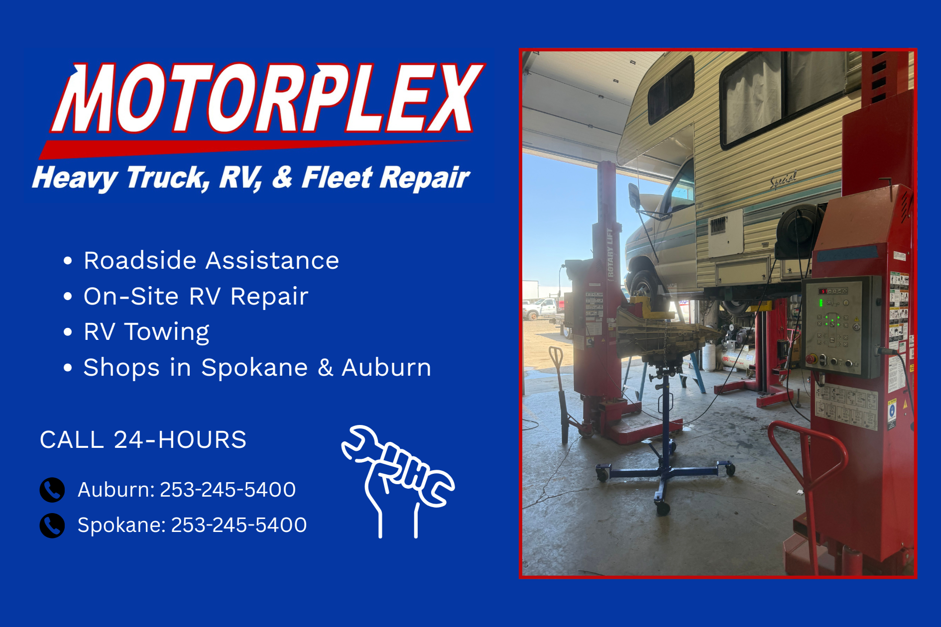 Motorplex Saves the Day with On-Site, Expert Towing, and In-Shop Motorhome Repairs - 01