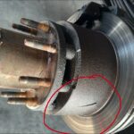 Cracked hub - needs preventative maintenance