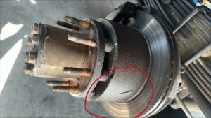 Cracked hub - needs preventative maintenance