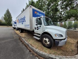 On-site fleet maintenance for semi-truck with broken brake lights.