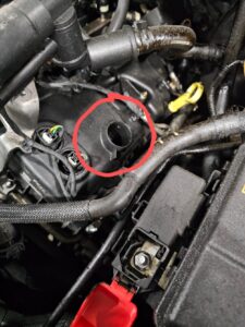 On-site fleet repairs - no oil cap